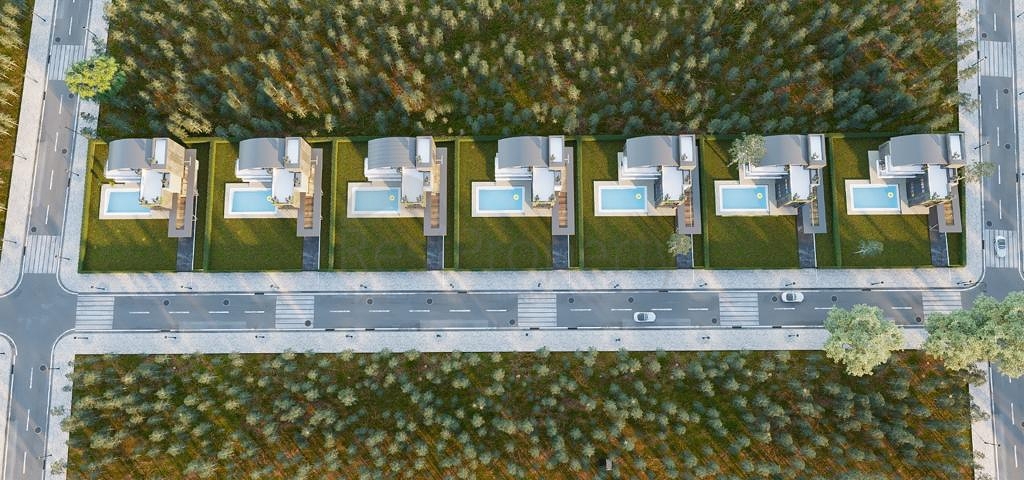 فلل 4 + 1 في المرحلة النهائية من البناء في انطاليا