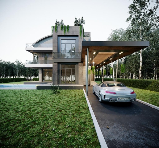 فلل 4 + 1 في المرحلة النهائية من البناء في انطاليا