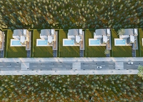 فلل 4 + 1 في المرحلة النهائية من البناء في انطاليا