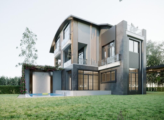 فلل 4 + 1 مع مسبح خاص في قادرية بيليك