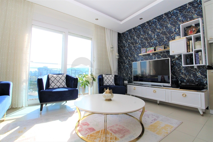 اطلالة مفتوحة -شقة عائلية 2 غرفة وصالة - فرش انيق -في مهموتلار / الانيا 