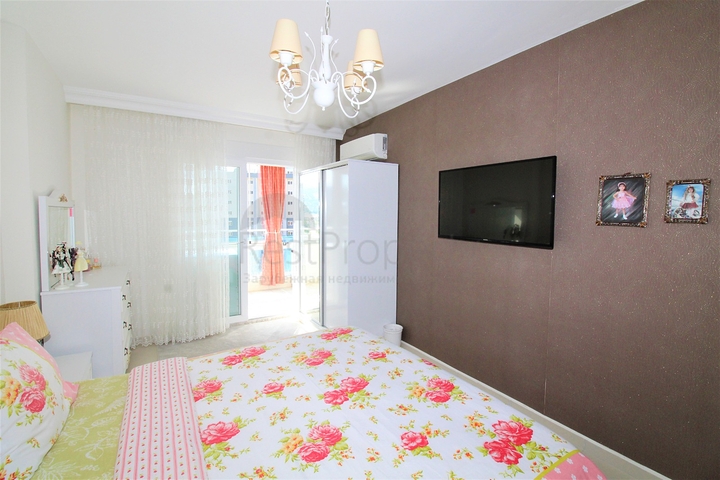 اطلالة مفتوحة -شقة عائلية 2 غرفة وصالة - فرش انيق -في مهموتلار / الانيا 