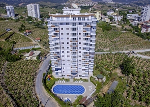 اطلالة مفتوحة -شقة عائلية 2 غرفة وصالة - فرش انيق -في مهموتلار / الانيا 