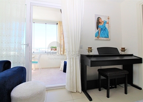 اطلالة مفتوحة -شقة عائلية 2 غرفة وصالة - فرش انيق -في مهموتلار / الانيا 