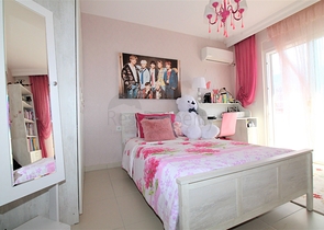 اطلالة مفتوحة -شقة عائلية 2 غرفة وصالة - فرش انيق -في مهموتلار / الانيا 