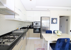 اطلالة مفتوحة -شقة عائلية 2 غرفة وصالة - فرش انيق -في مهموتلار / الانيا 