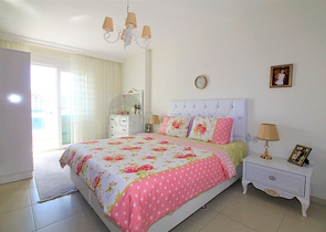 اطلالة مفتوحة -شقة عائلية 2 غرفة وصالة - فرش انيق -في مهموتلار / الانيا 