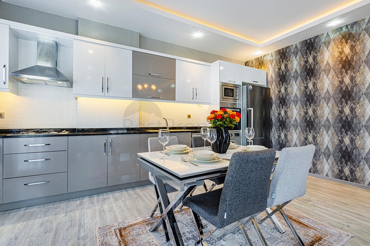 اطلالة بحر -شقة فاخرة 2 غرفة وصالة - في مهموتلار / الانيا 