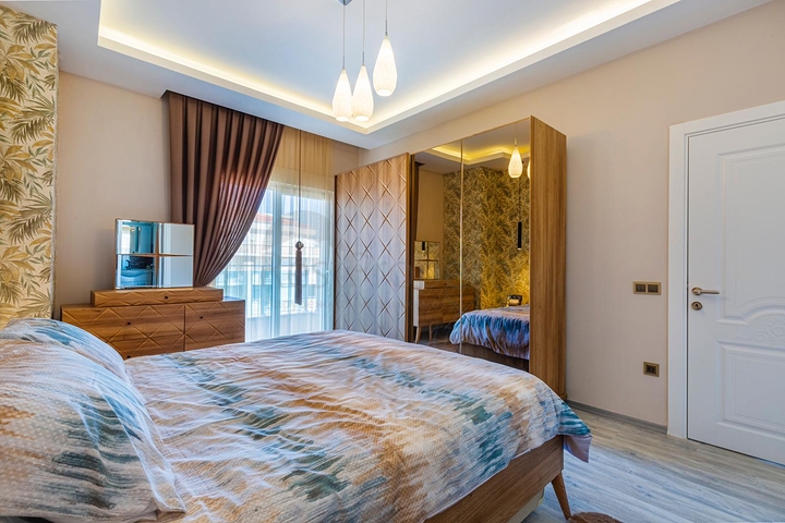 اطلالة بحر -شقة فاخرة 2 غرفة وصالة - في مهموتلار / الانيا 