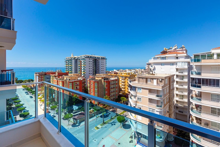 اطلالة بحر -شقة فاخرة 2 غرفة وصالة - في مهموتلار / الانيا 