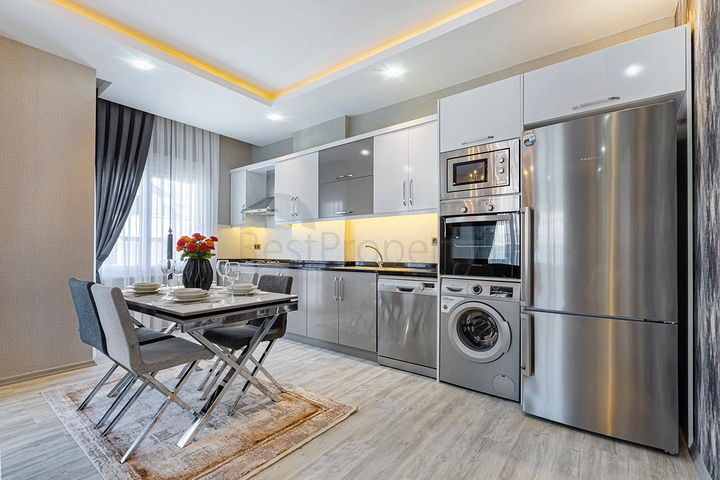 اطلالة بحر -شقة فاخرة 2 غرفة وصالة - في مهموتلار / الانيا 