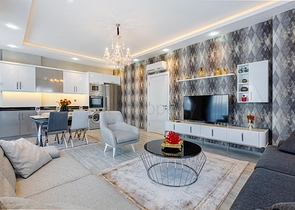 اطلالة بحر -شقة فاخرة 2 غرفة وصالة - في مهموتلار / الانيا 