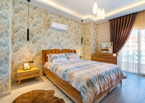 اطلالة بحر -شقة فاخرة 2 غرفة وصالة - في مهموتلار / الانيا 