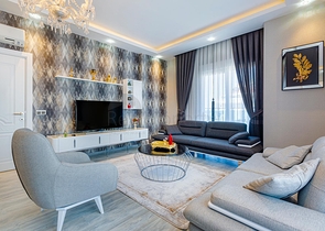 اطلالة بحر -شقة فاخرة 2 غرفة وصالة - في مهموتلار / الانيا 