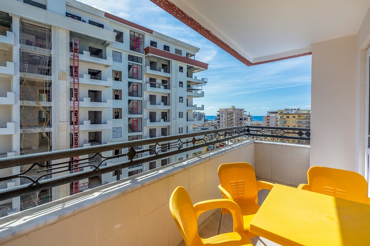 اطلالة بحر - شقة عائلية واسعة - غرفتين وصالة -مهموتلار / الانيا 