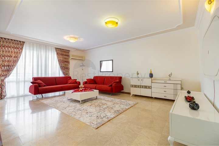 اطلالة بحر - شقة عائلية واسعة - غرفتين وصالة -مهموتلار / الانيا 