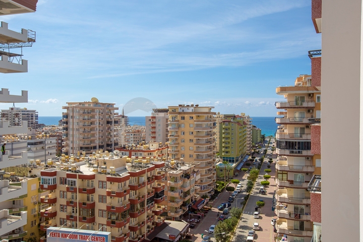 اطلالة بحر - شقة عائلية واسعة - غرفتين وصالة -مهموتلار / الانيا 