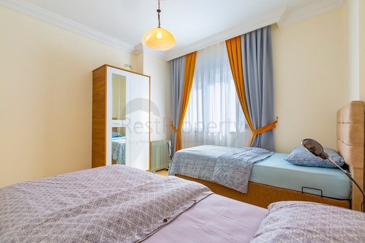 اطلالة بحر - شقة عائلية واسعة - غرفتين وصالة -مهموتلار / الانيا 