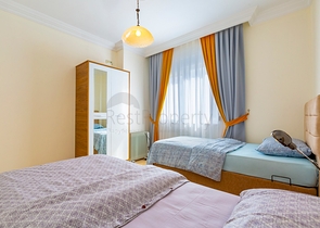 اطلالة بحر - شقة عائلية واسعة - غرفتين وصالة -مهموتلار / الانيا 