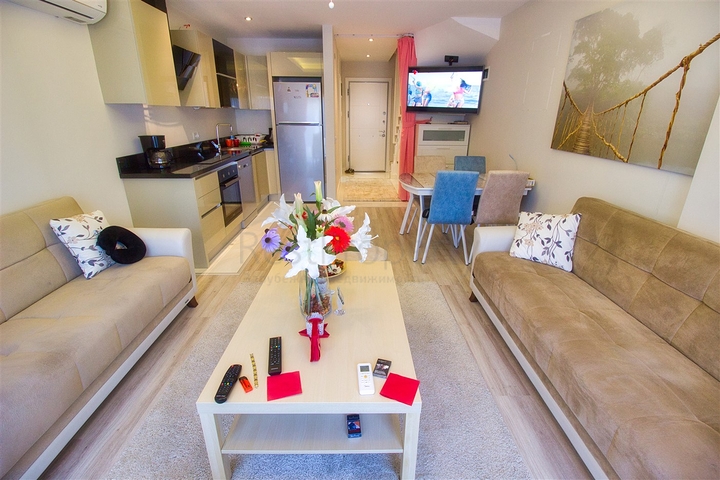 بنتهاوس 2 + 1 مع أثاث في كوندو لارا أنطاليا