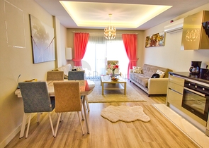 بنتهاوس 2 + 1 مع أثاث في كوندو لارا أنطاليا