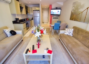 بنتهاوس 2 + 1 مع أثاث في كوندو لارا أنطاليا