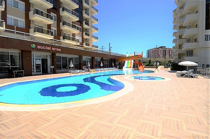 ضمن مجمع فاخر - شقة 1+1 -مفروشة -في افسلار / الانيا 