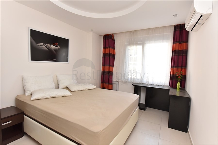 ضمن مجمع فاخر - شقة 1+1 -مفروشة -في افسلار / الانيا 