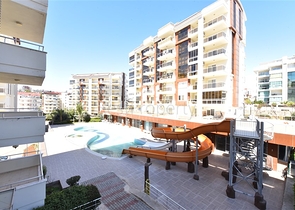 ضمن مجمع فاخر - شقة 1+1 -مفروشة -في افسلار / الانيا 