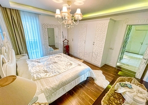 شقة فاخرة 4 + 1 تطل على البحر الأبيض المتوسط ​​في أنطاليا