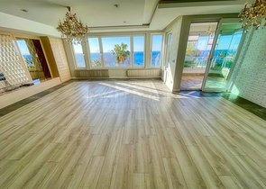 شقة فسيحة 3 + 1 مطلة على البحر الأبيض المتوسط ​​في لارا