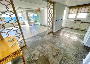 شقة فسيحة 3 + 1 مطلة على البحر الأبيض المتوسط ​​في لارا