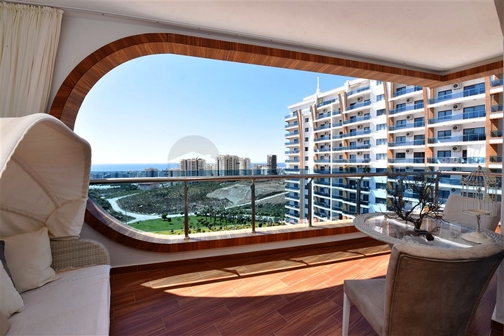 اطلالة بحر - شقة 2 غرفة وصالة -ضمن مجمع نظام فندقي -في الانيا 