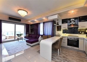 اطلالة بحر - شقة 2 غرفة وصالة -ضمن مجمع نظام فندقي -في الانيا 