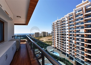 اطلالة بحر - شقة 2 غرفة وصالة -ضمن مجمع نظام فندقي -في الانيا 