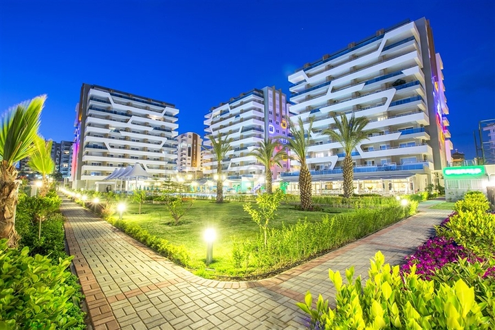 اطلالة بحر -شقة 1 غرفة وصالة -ضمن مجمع 5 نجوم -في افسلار / الانيا 