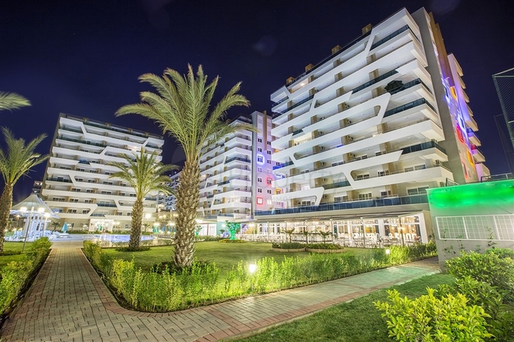 اطلالة بحر -شقة 1 غرفة وصالة -ضمن مجمع 5 نجوم -في افسلار / الانيا 