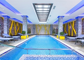 اطلالة بحر -شقة 1 غرفة وصالة -ضمن مجمع 5 نجوم -في افسلار / الانيا 