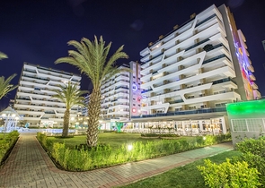 اطلالة بحر -شقة 1 غرفة وصالة -ضمن مجمع 5 نجوم -في افسلار / الانيا 