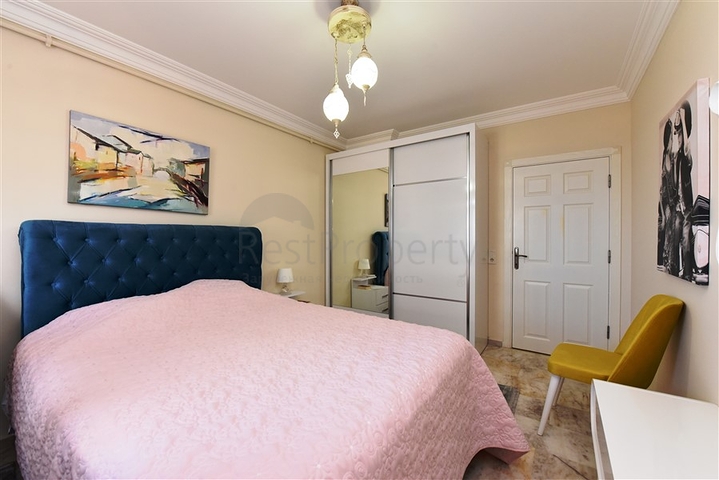 اطلالة بحر مباشرة - شقة عائلية 2 غرفة وصالة -ضمن مجمع - في مهموتلار / الانيا 