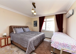 اطلالة بحر مباشرة - شقة عائلية 2 غرفة وصالة -ضمن مجمع - في مهموتلار / الانيا 