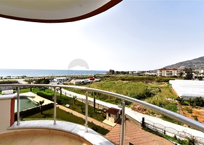 اطلالة بحر -شقة 2 غرفة وصالة -منطقة هادئة -ديمرتاش / الانيا 