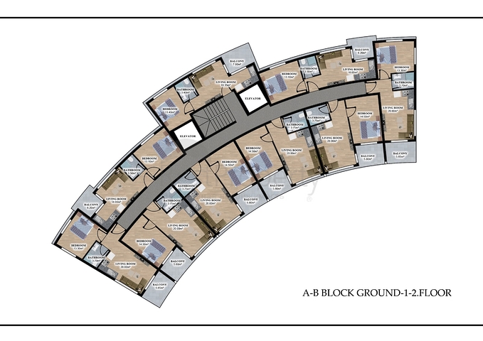 بالاقساط - مجمع بتصميم حديث -في منطقة اوبا / الانيا 