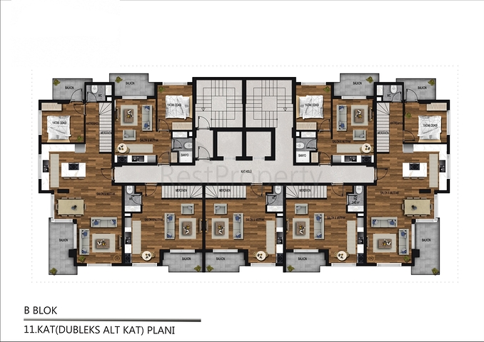 شقق بالاقساط - مجمع قيد الانشاء -في مهموتلار / الانيا 