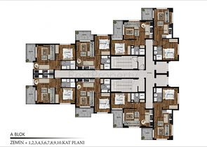 شقق بالاقساط - مجمع قيد الانشاء -في مهموتلار / الانيا 