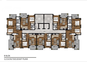شقق بالاقساط - مجمع قيد الانشاء -في مهموتلار / الانيا 