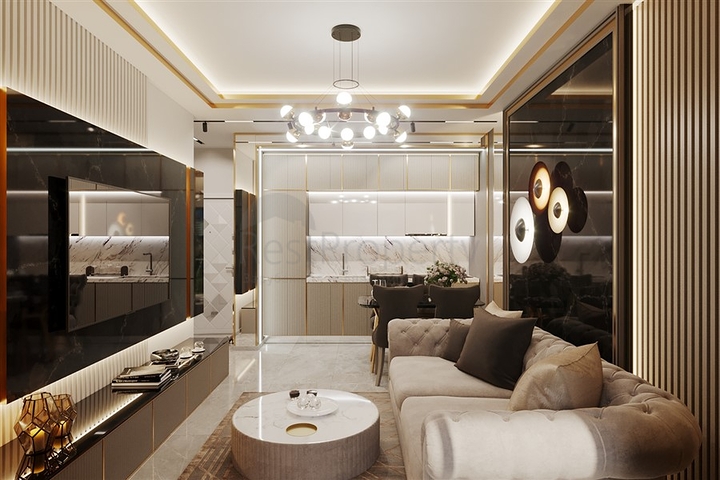 بالاقساط -شقق فاخرة قريبة من البحر - ضمن مجمع قيد الانشاء-في مهموتلار / الانيا 