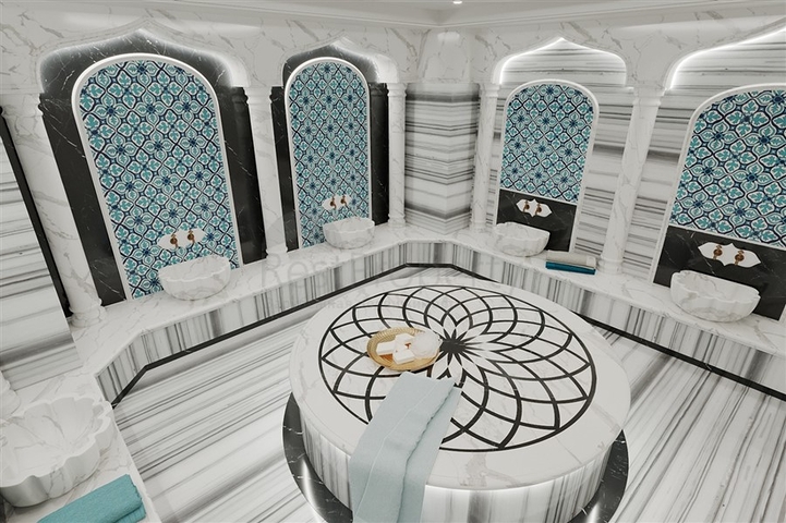 بالاقساط -شقق فاخرة قريبة من البحر - ضمن مجمع قيد الانشاء-في مهموتلار / الانيا 