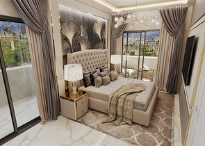 بالاقساط -شقق فاخرة قريبة من البحر - ضمن مجمع قيد الانشاء-في مهموتلار / الانيا 