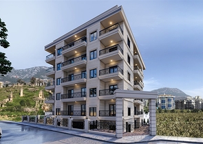 بالاقساط -شقق فاخرة قريبة من البحر - ضمن مجمع قيد الانشاء-في مهموتلار / الانيا 